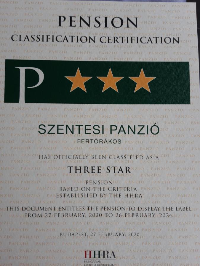 Szentesi Panzió Fertorakos Exterior foto